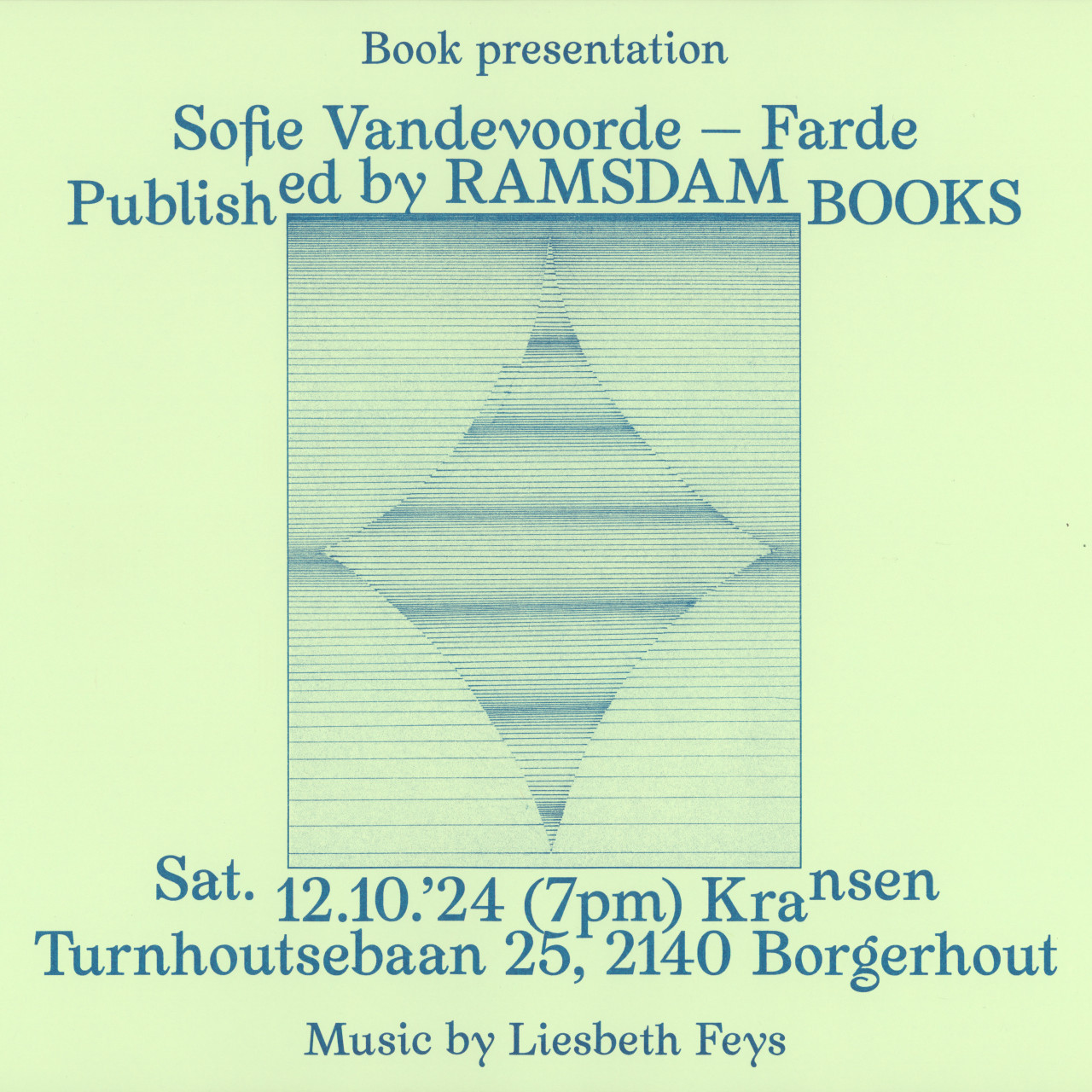 12.10.2024, Sofie Vandevoorde - Farde (RAMSDAM Books)