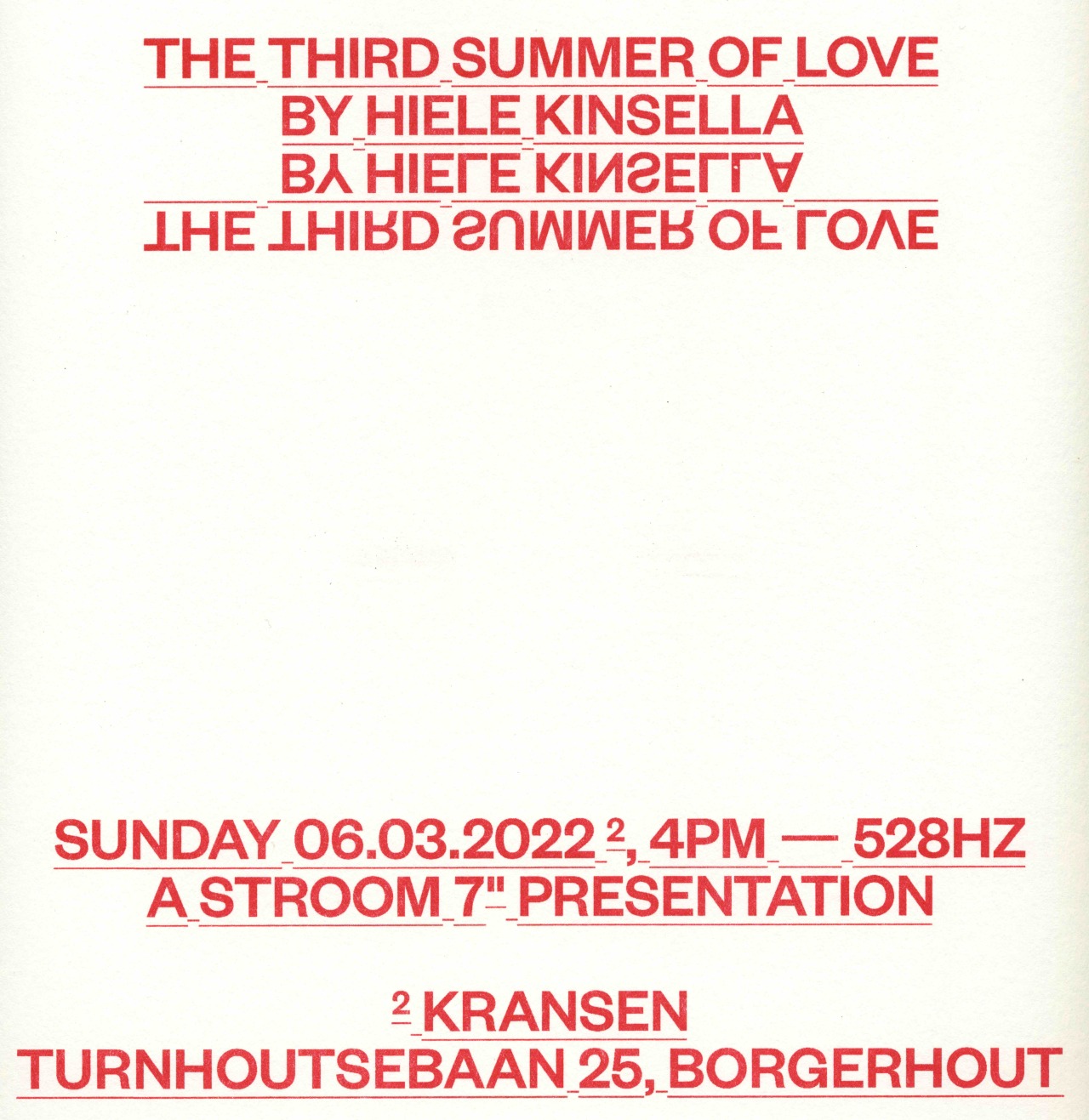 6.3.2022, The Third Summer of Love by Hiele Kinsella